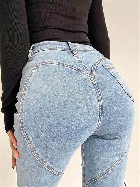 Sifreyr Casual Stretch Skinny Jeans For Women Spring Autumn Sexy High