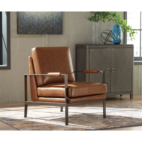 Accent chairs are a beautiful and practical way to complete a living room set, or to add some extra comfort to the bedroom. Signature Design by Ashley Peacemaker Dark Bronze Finish ...