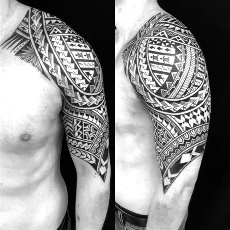 Freehand Polynesian Inspired Tattoo Maori Tätowierungen