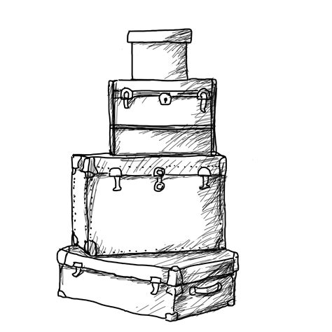 Download in under 30 seconds. Suitcase Drawing at GetDrawings | Free download