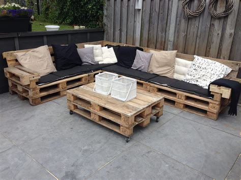 Lounge Set With Repurposed Euro Pallets 1001 Pallets Pallet