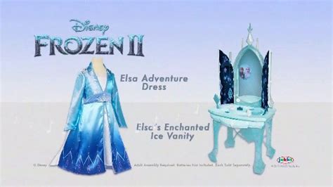 Disney Frozen Ii Elsas Enchanted Ice Vanity And Adventure Dress Tv