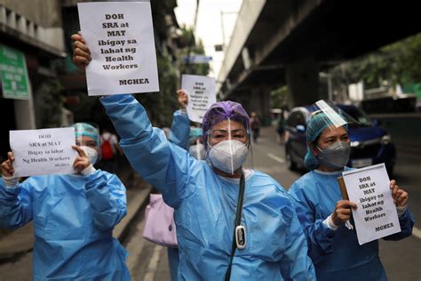 Philippines Health Workers Protest Neglect As Covid 19 Strains