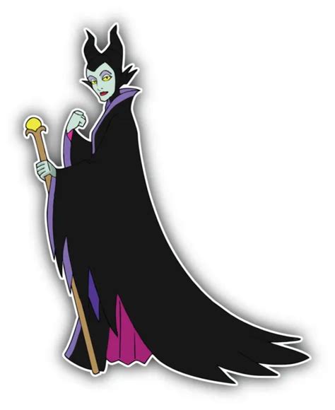 Maleficent Cartoon Sticker Bumper Decal Sizes 375 Picclick