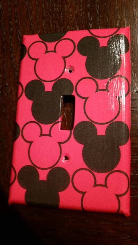Mickey Mouse Light Switch Cover Black And White Mickey Decor Etsy