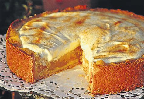 Der boden besteht aus einem simplen, buttrigen, knusprigen mürbeteig. Apfel-Schmand-Torte