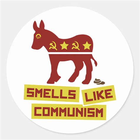 Smells Like Communism Classic Round Sticker Zazzle