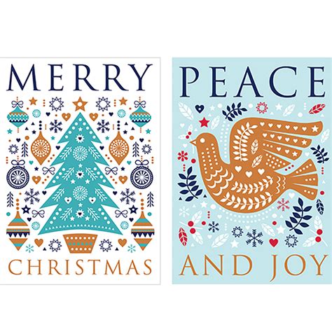 Help For Heroes Peace And Joy Christmas Cards Pack Of 10 Help For Heroes
