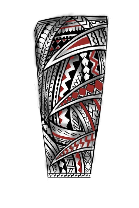 Forearm Samoan Tattoo รอยสักลายชนเผ่า รอยสักโพลินิเซีย รอยสักที่ขา