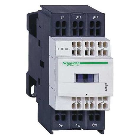 Schneider Electric Iec Magnetic Contactor 3 Poles 24 V Dc 12 A