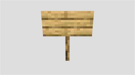 Minecraft Sign Download Free 3d Model By Coller Thecollerroller