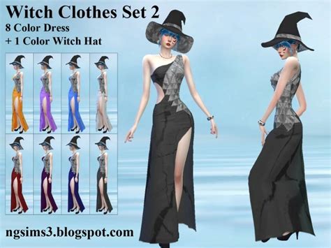 Witch Clothes Set 2 At Ng Sims3 Sims 4 Updates