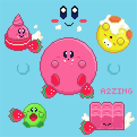 Kirbys Dream Buffet Pixel Art Rnintendoswitch