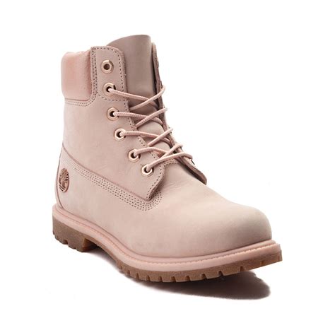 Womens Timberland 6 Metallic Collar Premium Boot Pink 538404