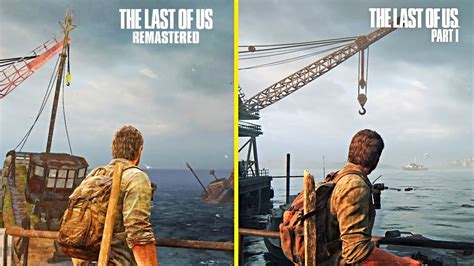 the last of us part 1 original vs remake graphics comparison tlou remake youtube