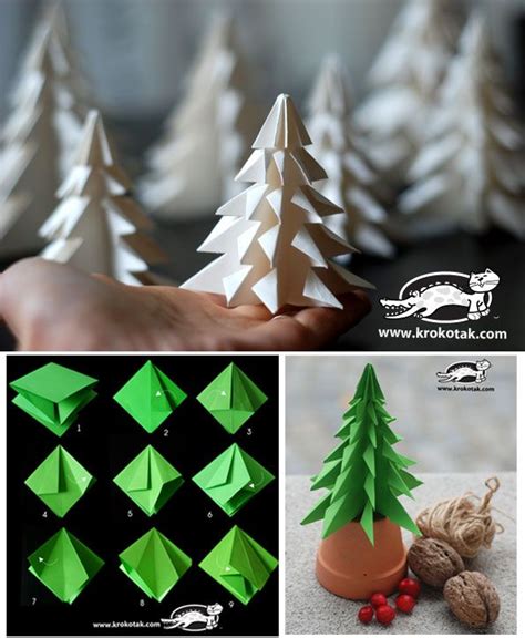Fold A Fir Tree Krokotak Xmas Crafts Christmas Diy Christmas Crafts