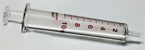 air tite reusable glass syringe 10 ml capacity replaceable tip no 19g352 7 102 37 grainger