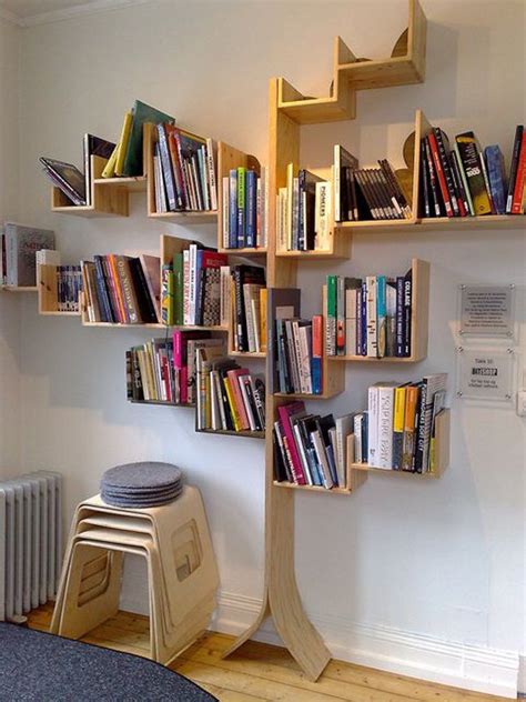 Hence, a collection of these 50 clever diy bookshelf ideas and plans are for everyone! Tree Shaped Bookshelf, Find A New Way to be Crazy in ...