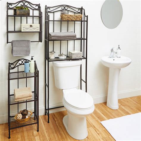 The room that many of us go to clean up often turns into the messiest, most cluttered space in the house. Chapter Bathroom Storage Wall Shelf Oil Rubbed Bronze ...