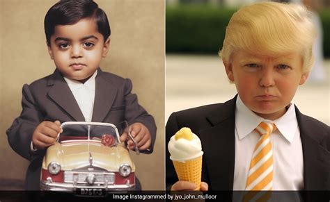 Trump To Ambani Artist Uses Ai To Generate Toddler Versions Of Famous