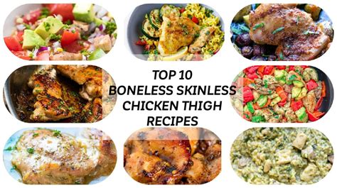 Quick chicken thigh recipes are midweek lifesavers, and these garlic chicken thighs are one of my gold nuggets! Top 10 Boneless Skinless Chicken Thigh Recipes the best ...