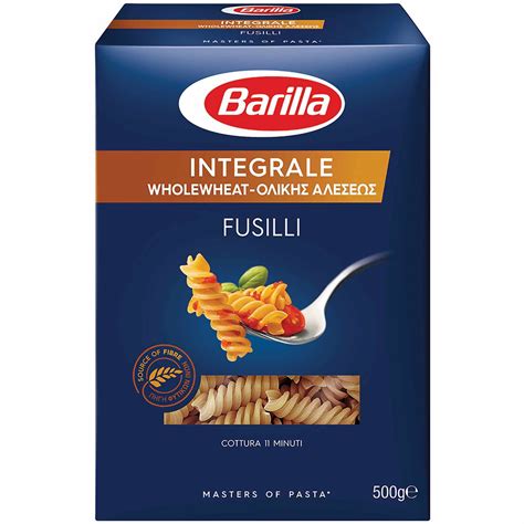 Buy Barilla Integrale Whole Wheat Fusilli Pasta 500g Online Shop Food