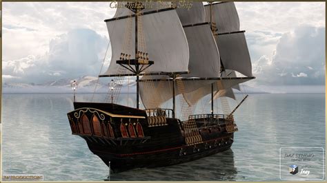 Pw Customizable Pirate Ship Daz 3d