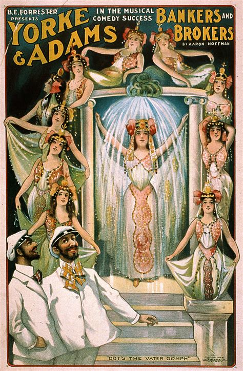 Broadway Musical Posters Yorke And Adams Bankers And Brokers 1906