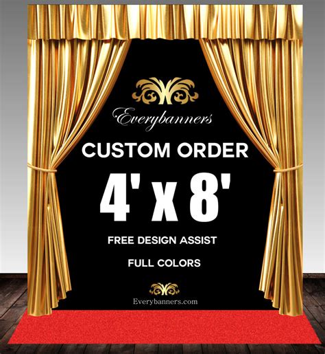 4x8 Custom Step And Repeat Backdrop For Any Event