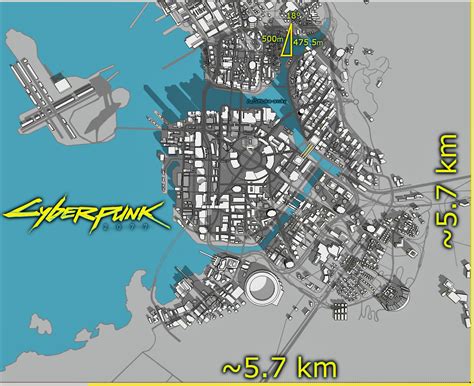 The cyberpunk 2077 map can be filtered for location type by using the z key on pc. Night City Map Scale Estimate | Cyberpunk 2077 : gaming