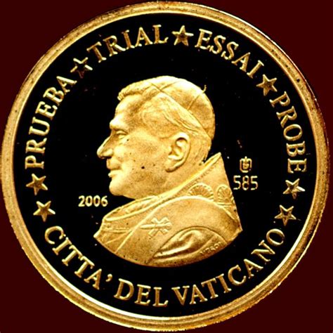 Vatican 2 Euro Probe 2006 Benedictus Xvi Gold Catawiki