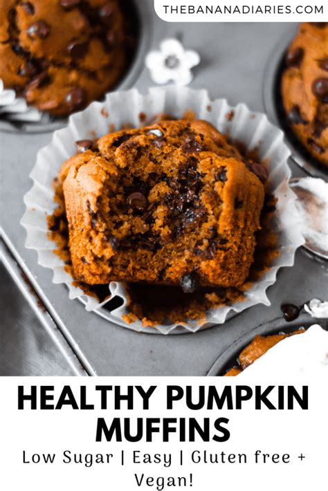 Easy One Bowl Healthy Pumpkin Muffins That Are Bursting With Chocolate