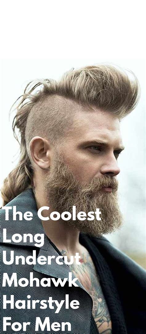 The mohawk is a men's hairstyle featuring a narrow strip of spiky hair with the sides of the head shaved. The Coolest Long Undercut Mohawk Hairstyle For Men To Try