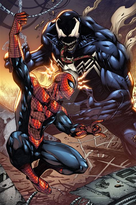 Spiderman Vs Venom By Alonsoespinoza On Deviantart