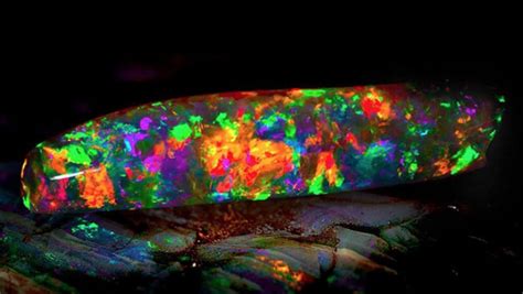 Virgin Rainbow Opal Literally Glows In The Dark