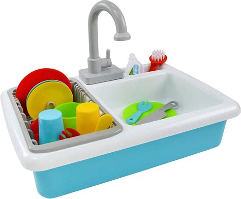 Jimmys Toys Kids Play Pretend Dish Washing Sink Basin With Real