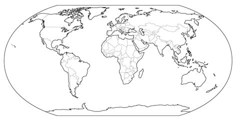 Reverberación Cósmico Tradicional Mapa Planisferio Politico Blanco Y