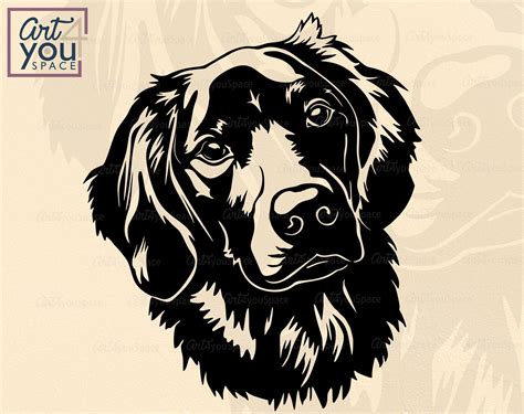 Golden Doodle Svg Dog Svg Cricut Face Clipart Cute Head Etsy Dog