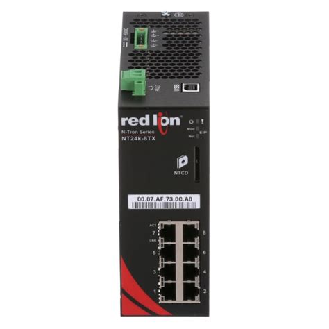Red Lion Controls Nt24k 8tx Ethernet Switch Managed 8 Port 10100
