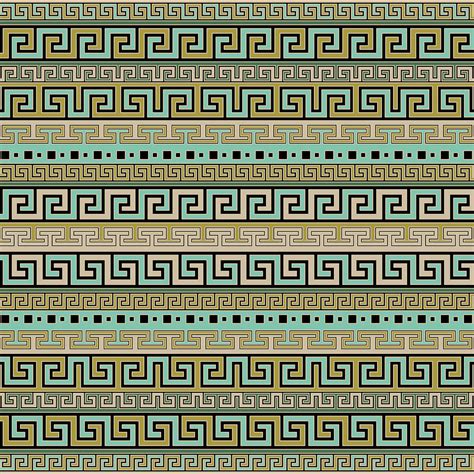 Meander Pattern Greek Key Ornament 1 Digital Art By Lioudmila Perry