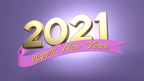 Happy New Year 2021 With Purple Background Hd Happy New Year 2021