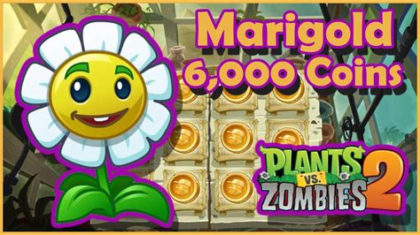 Plants Vs Zombies 2 Planting Marigold 6000 Coins 2 Youtube