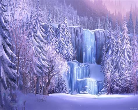 Koleksi Frozen Waterfall Wallpaper Wallpaper Artis