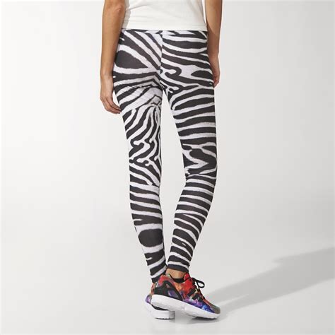 Adidas Original Mujer Leggings Zebra Negroblanco