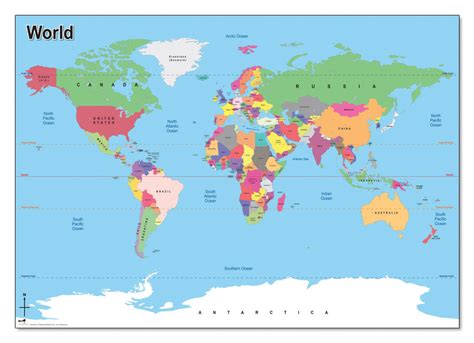 Simple World Map Springboard Supplies