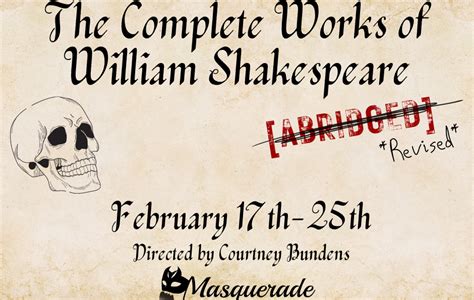 The Complete Works Of William Shakespeare Abridged Tickets