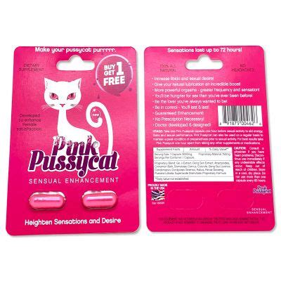 Pink Pussycat Pill Pack Female Sensual Enhancement Supplement