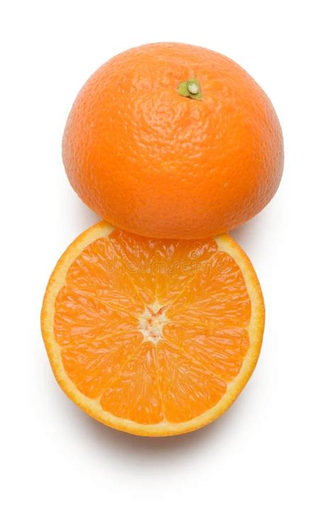 Orange Halves Isolated On White Stock Image Image Of Snack Healthy