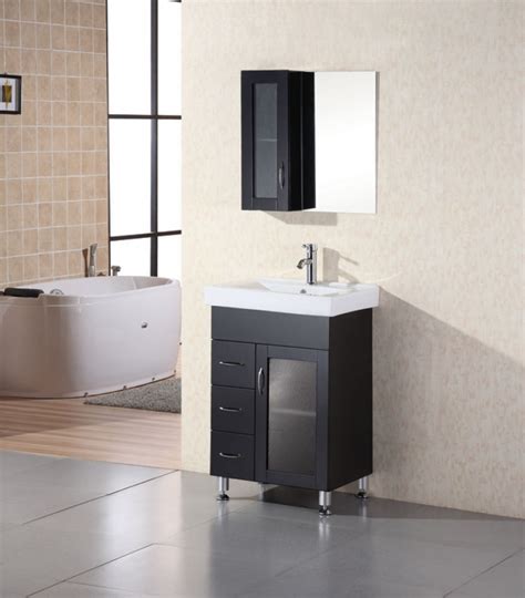 Bergin 48″ single sink bathroom vanity set by three posts. 24 Inch Modern Single Sink Bathroom Vanity with Ceramic Sink
