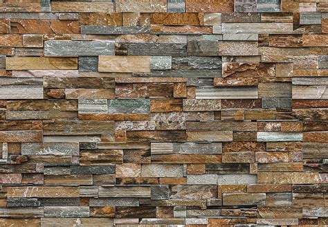 Colorful Stone Wall Mural Dm159 By Ideal Decor Full Size Large Wall